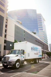 Element Moving & Storage's high rise move