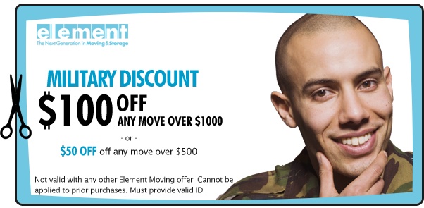military moving discount
